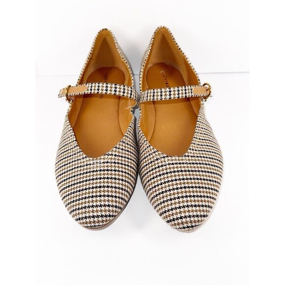 Lucky Brand Mary Jane Flats Pointed Toe Plaid Strap Preppy Comfort Y2K Size 10 - Picture 7 of 16